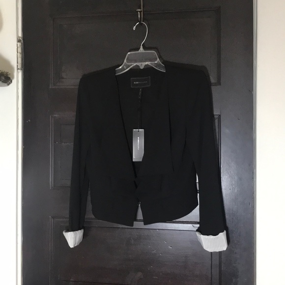 SALE❤️ NWT BCBGMaxazria Black Glen jacket M - Picture 1 of 8
